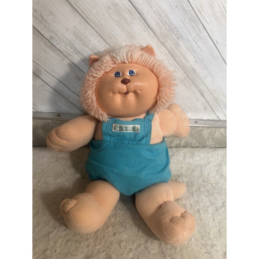 Vintage 80s Cabbage Patch Kids Koosas 1983 Medium Stuffed Plush Animal
